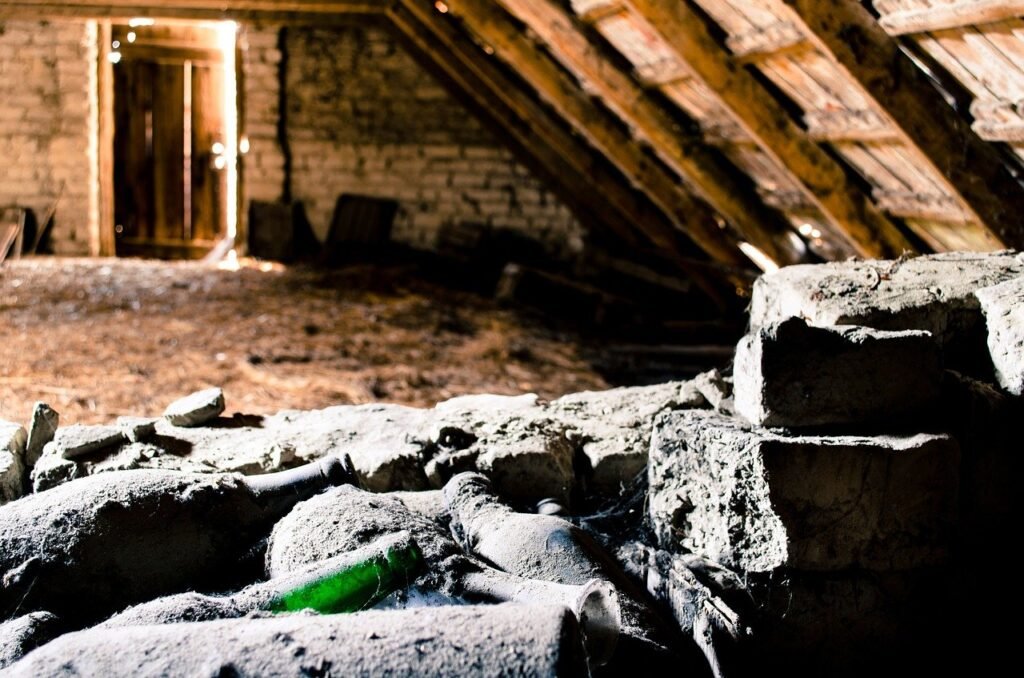 Attic Space with Insulation