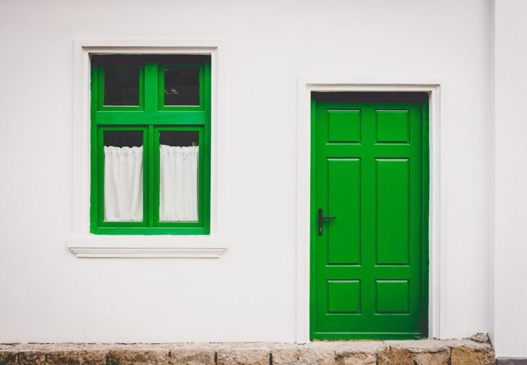 Greener Homes - house and front, door